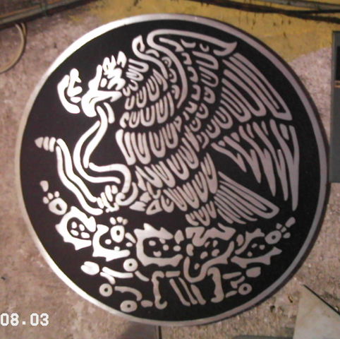 Escudo en Aluminio fundido
